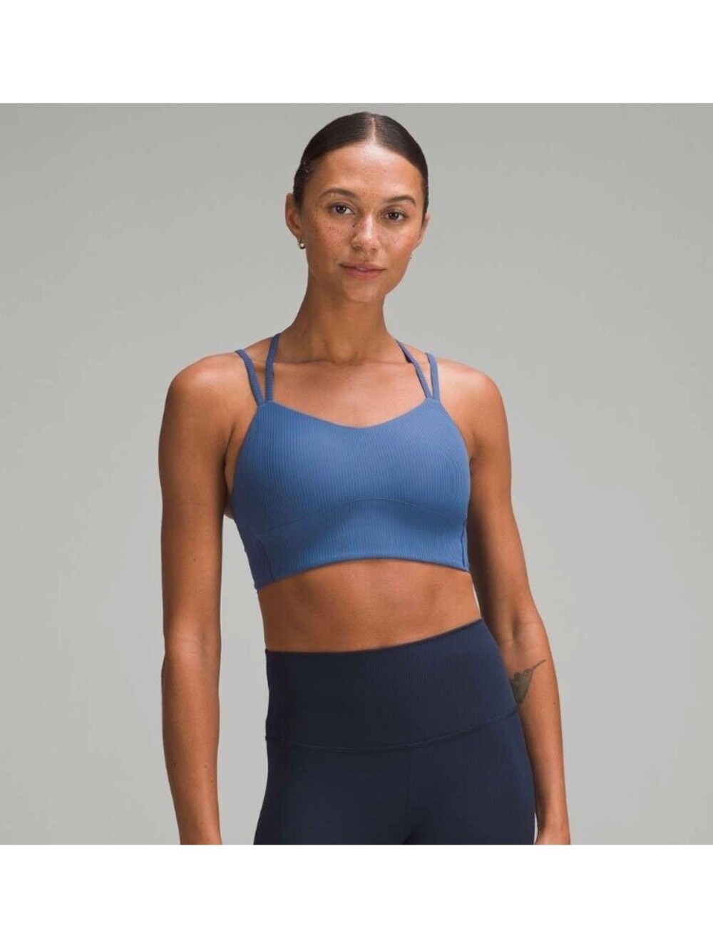 Lululemon Like a Cloud Ribbed Longline Bra B/C Cup - Size 4